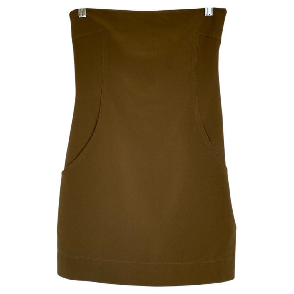 PARIS GEORGIA Audrey Strapless Caramel Brown Mini Dress Size XS - Picture 3 of 10